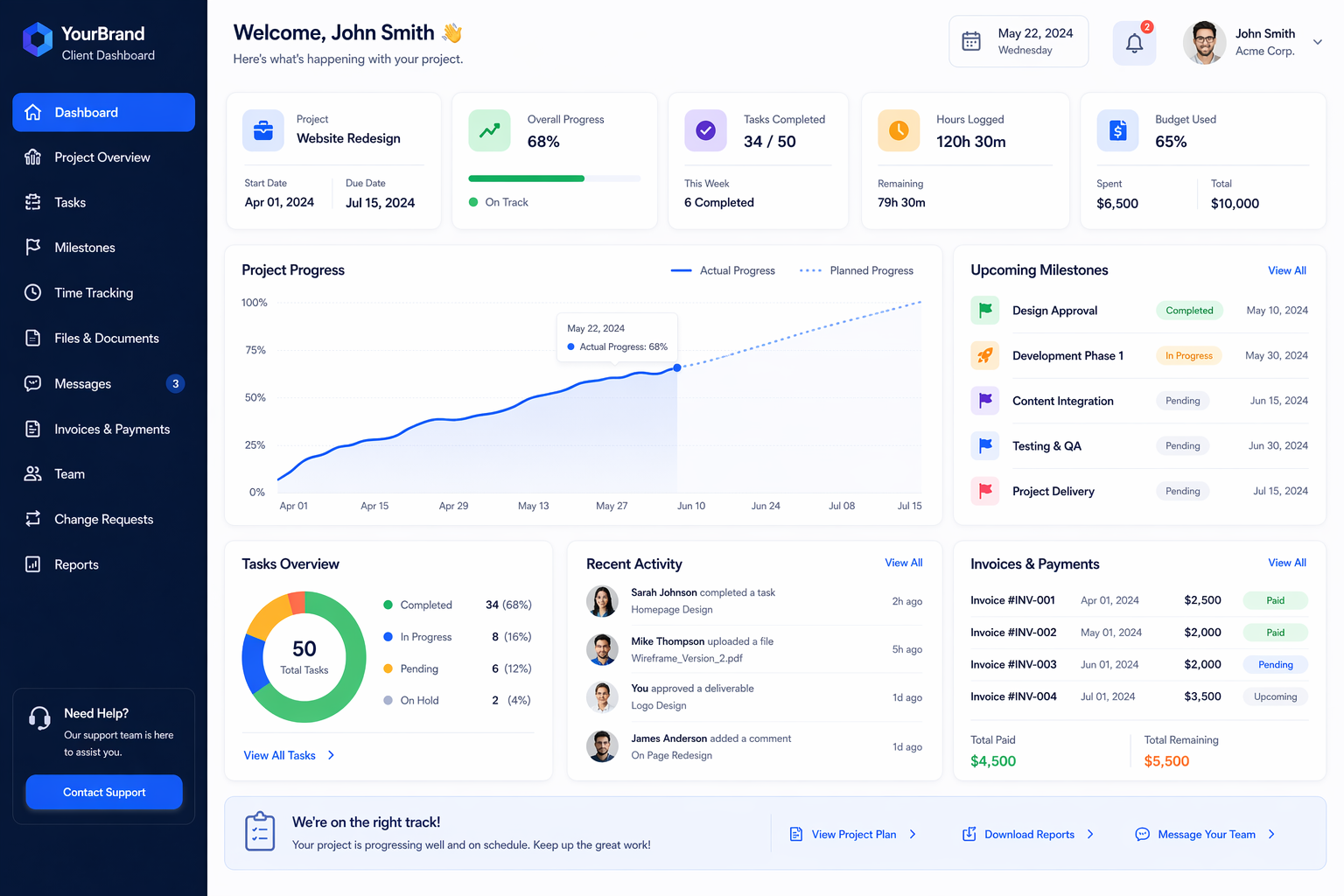 Client Dashboard