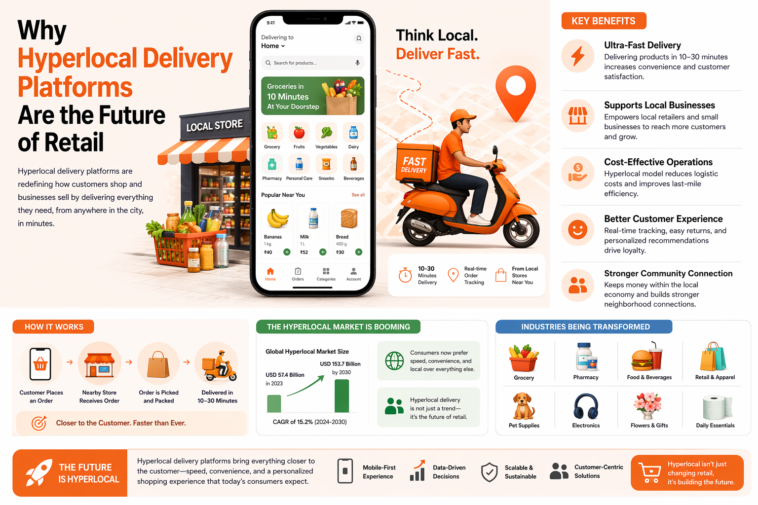 Why Hyperlocal Delivery Platforms Are the Future of Retail